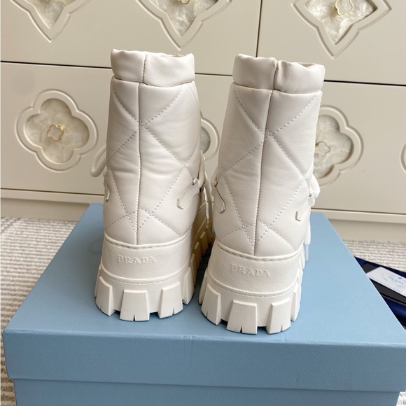 Prada White Winter & Rain Boots - Picture 7 of 9